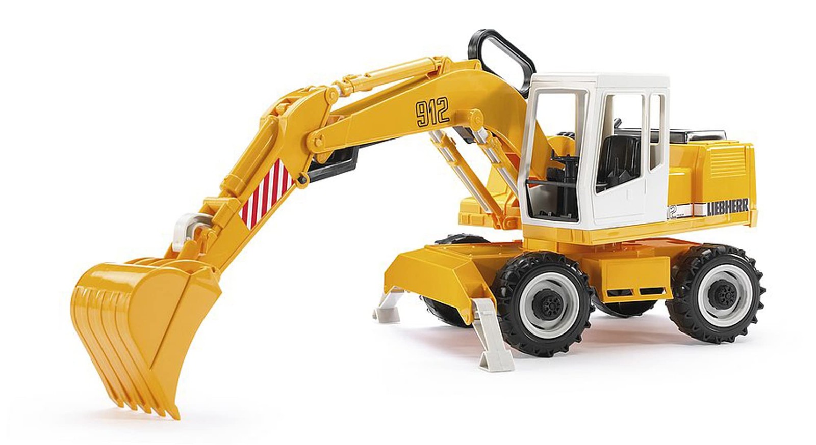 Bruder Liebherr Power Shovel 360 Degree Rotating Cab Manual Lever Toy Vehicle