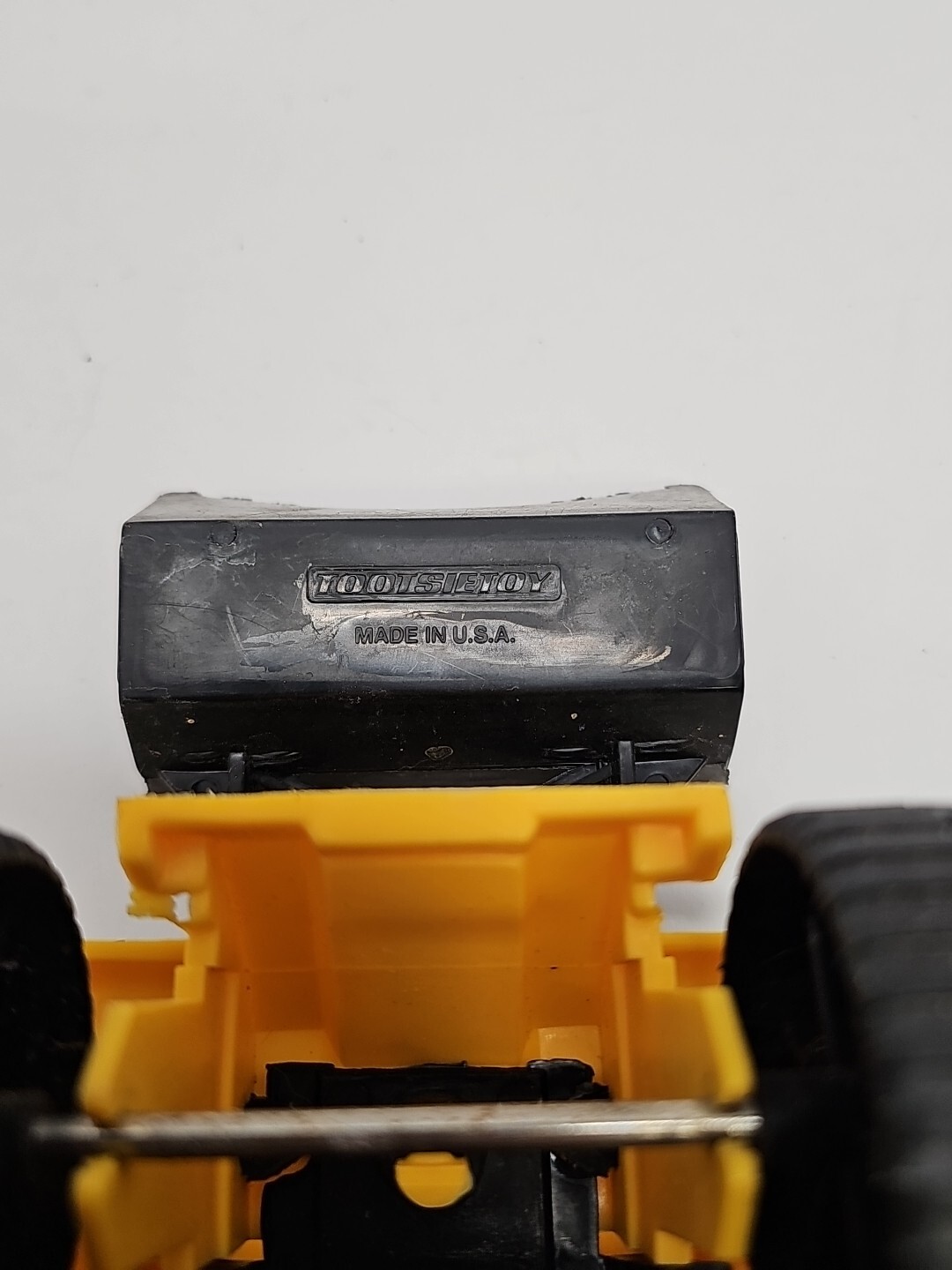 (Lot Of 2)Caterpillar And TootsieToy Bulldozer Front Loader Plastic Yellow Black