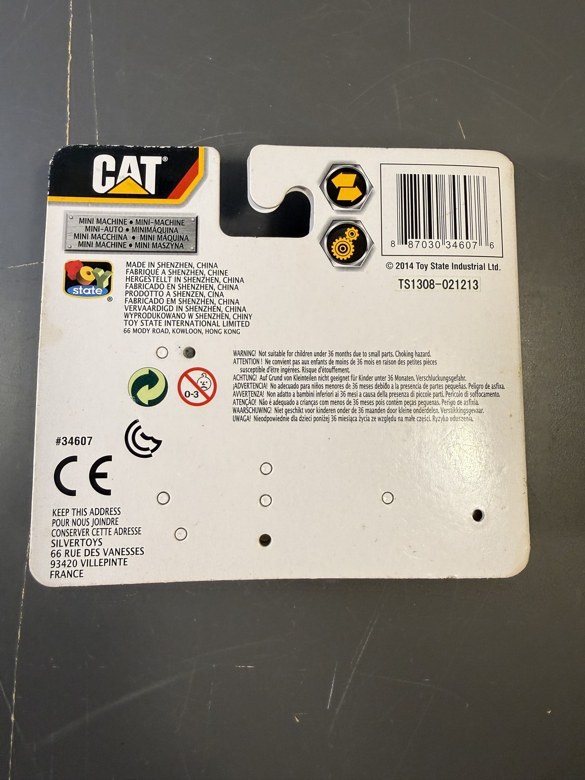 CAT Mini Machine Road Roller Toy Construction Equipment Diecast #34607 New