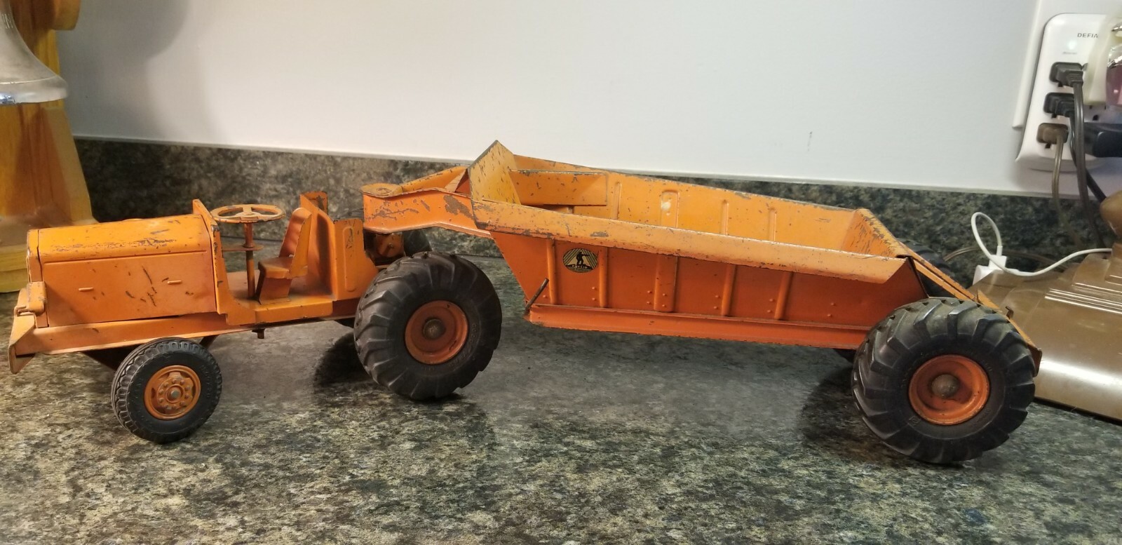 Vintage Charles Wm. Doepke Model Toys Euclid « The Pioneer » Earth Mover / Tractor