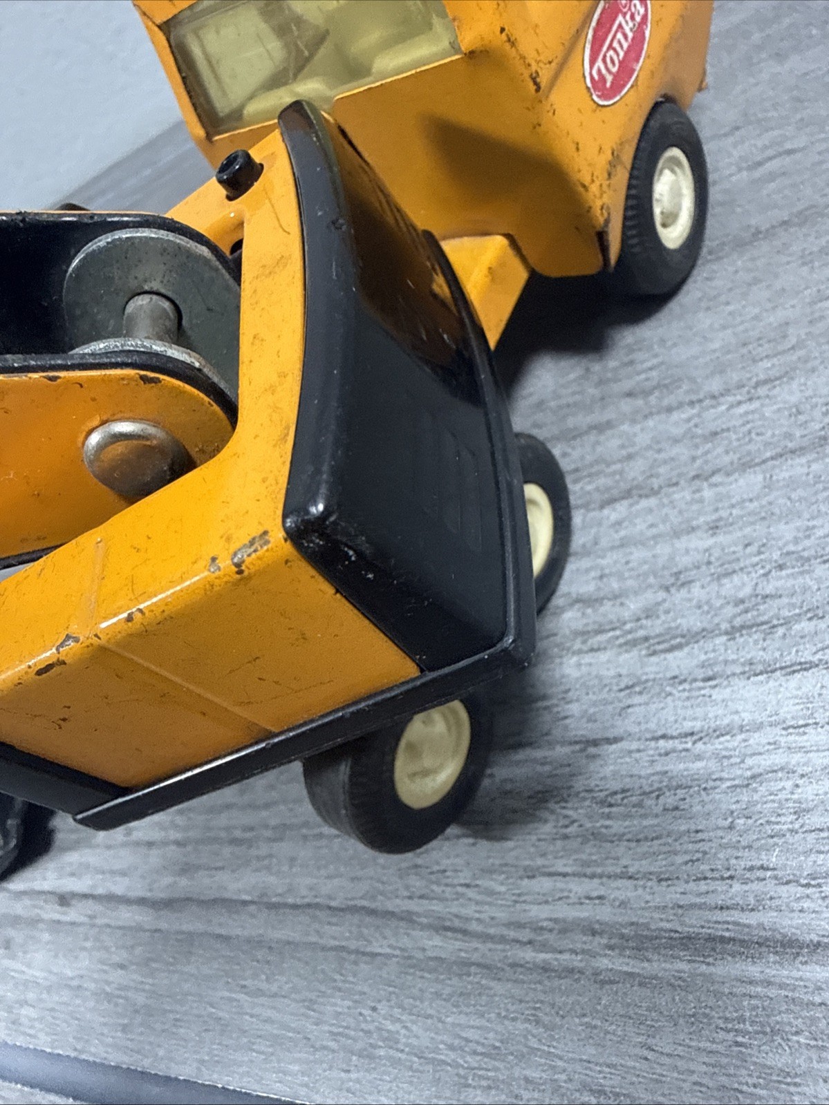 Vintage 1970s Tonka 55010 Toy Metal Excavator Backhoe 5.75&Prime; Antique Truck