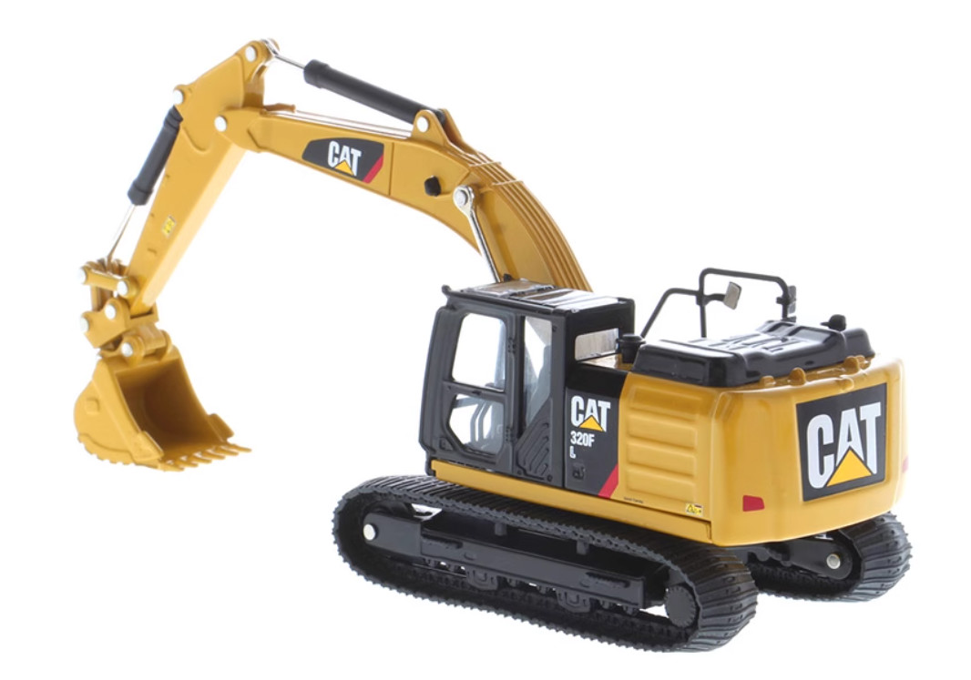 1:64 DM 320F L Hydraulic Excavator with 5 Work Tools Machine Diecast Model