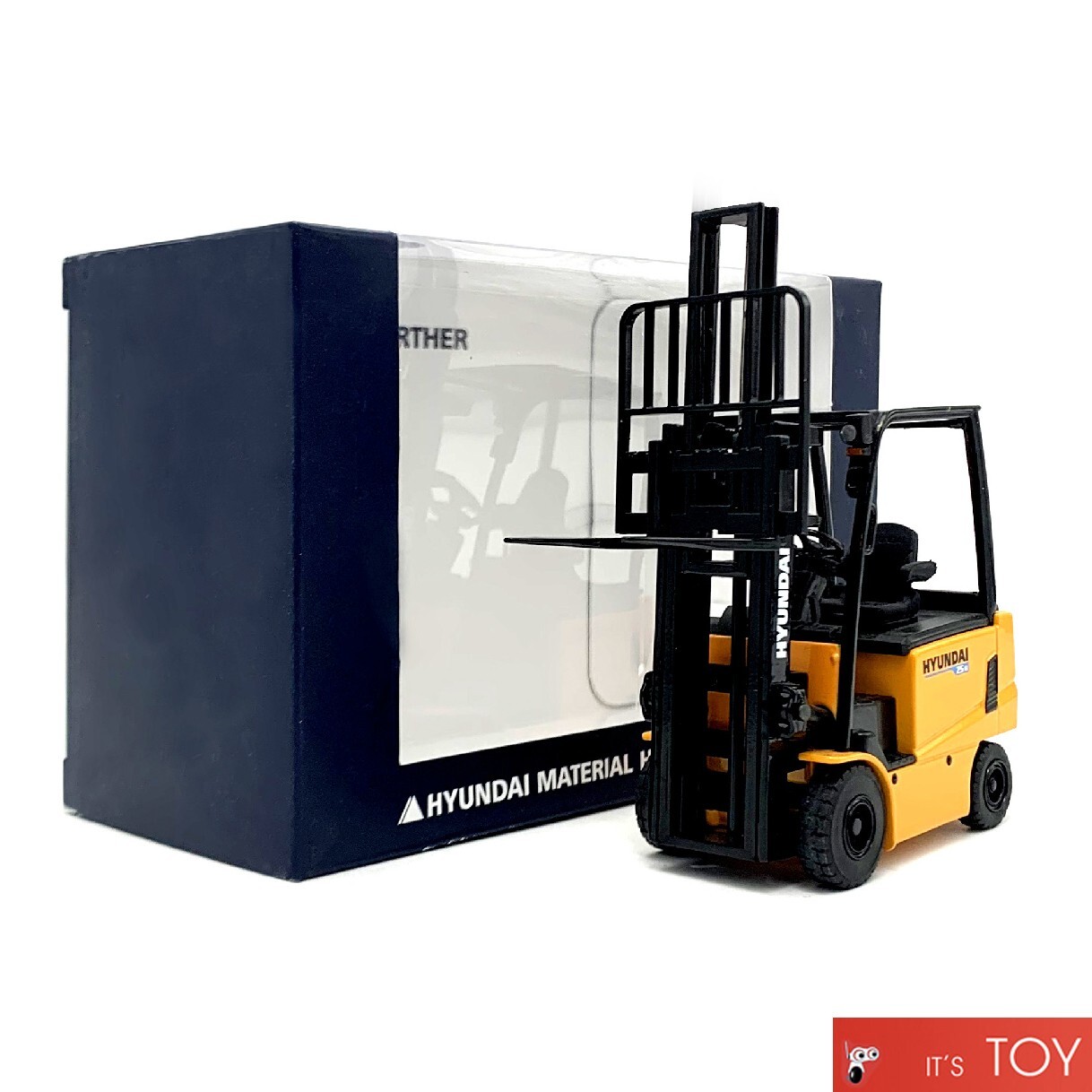 HYUNDAI 1/29 25B FORKLIFT TRUCK Die-cast Miniature Construction Vehicle Car set