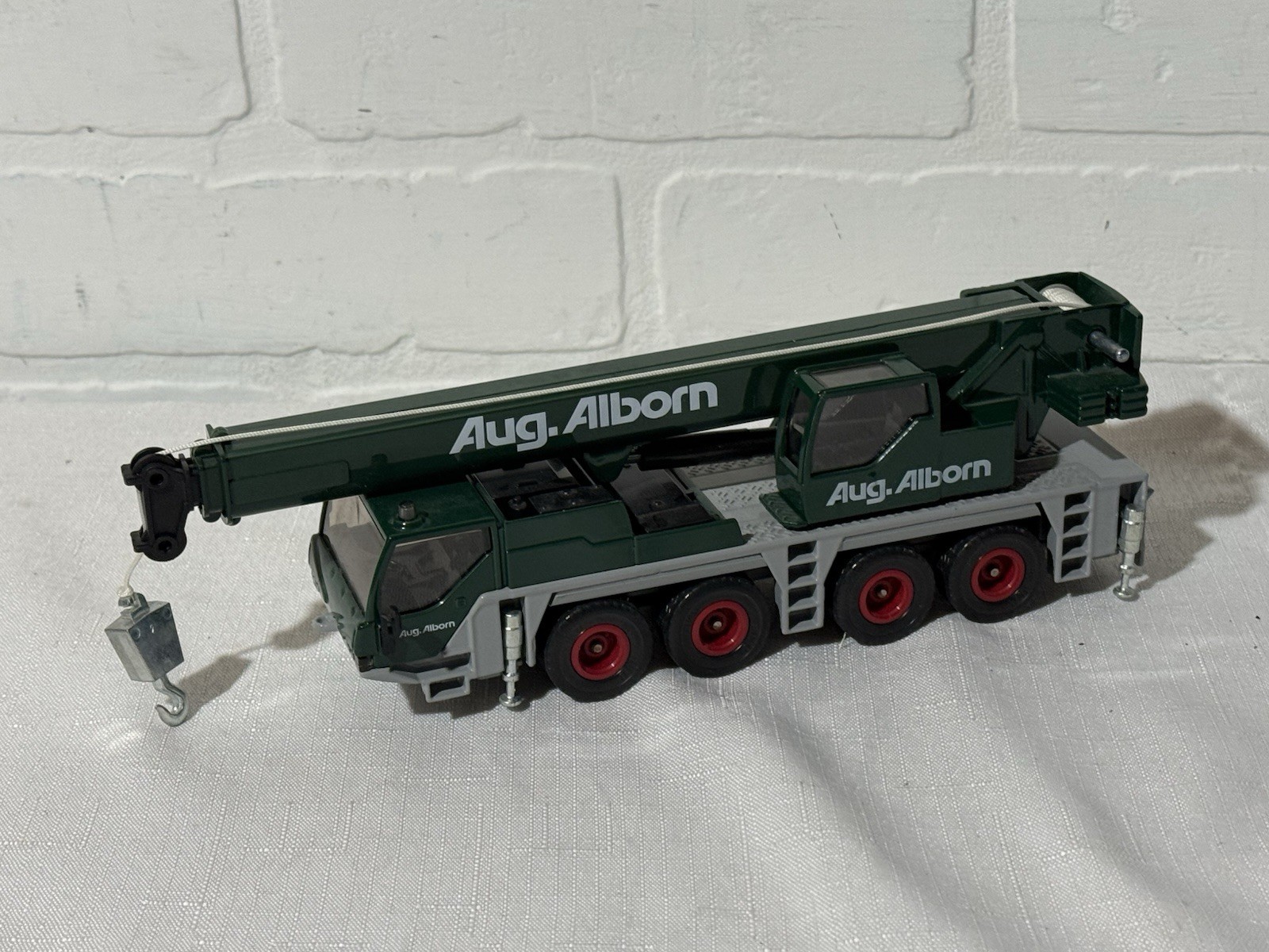1/55 Siku Super 3730 Autokran Aug. Alborn Mobile Crane Truck Made in Germany