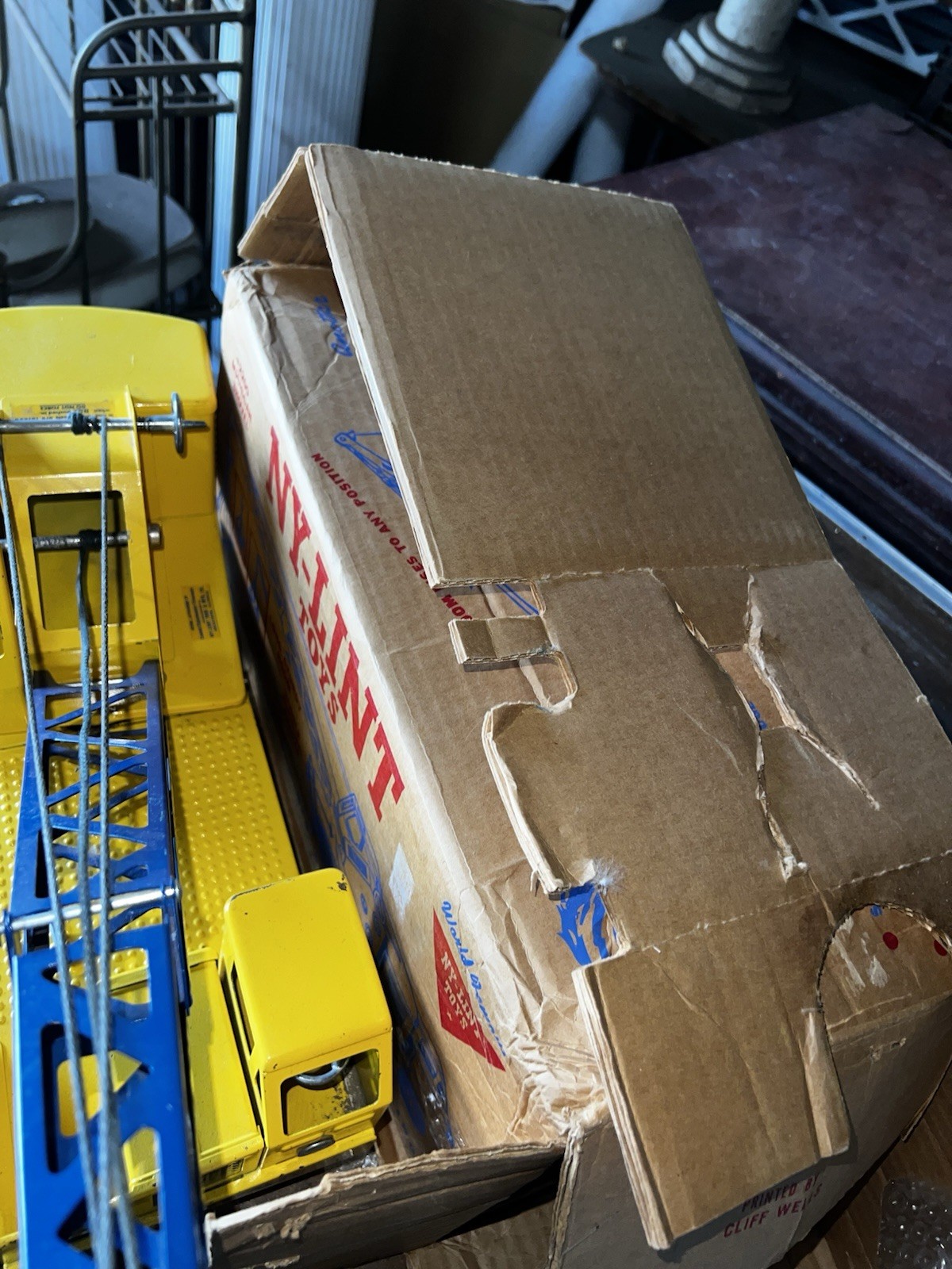 Nylint Michigan T-24 Ver. 1 VINTAGE 1955 Clark Crane Model Steel No 2200 w Box