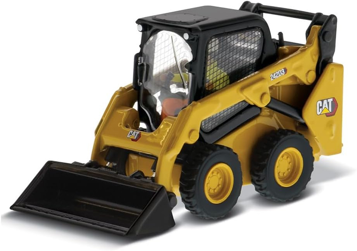 1/50 CAT 242D3 Skid Steer Loader W/Bucket, Fork & Grapple Bucket 85676