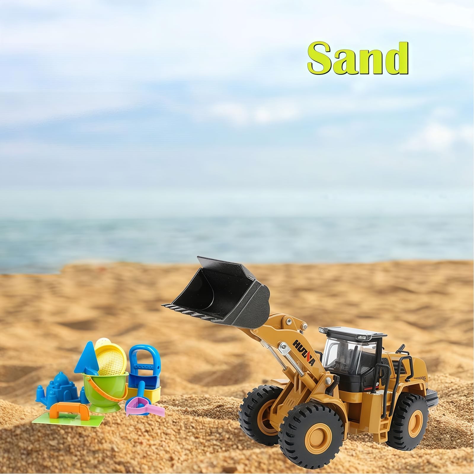 1/50 Wheeled Loader Heavy Duty Construction Metal Bulldozer, Loder Vehicle To…