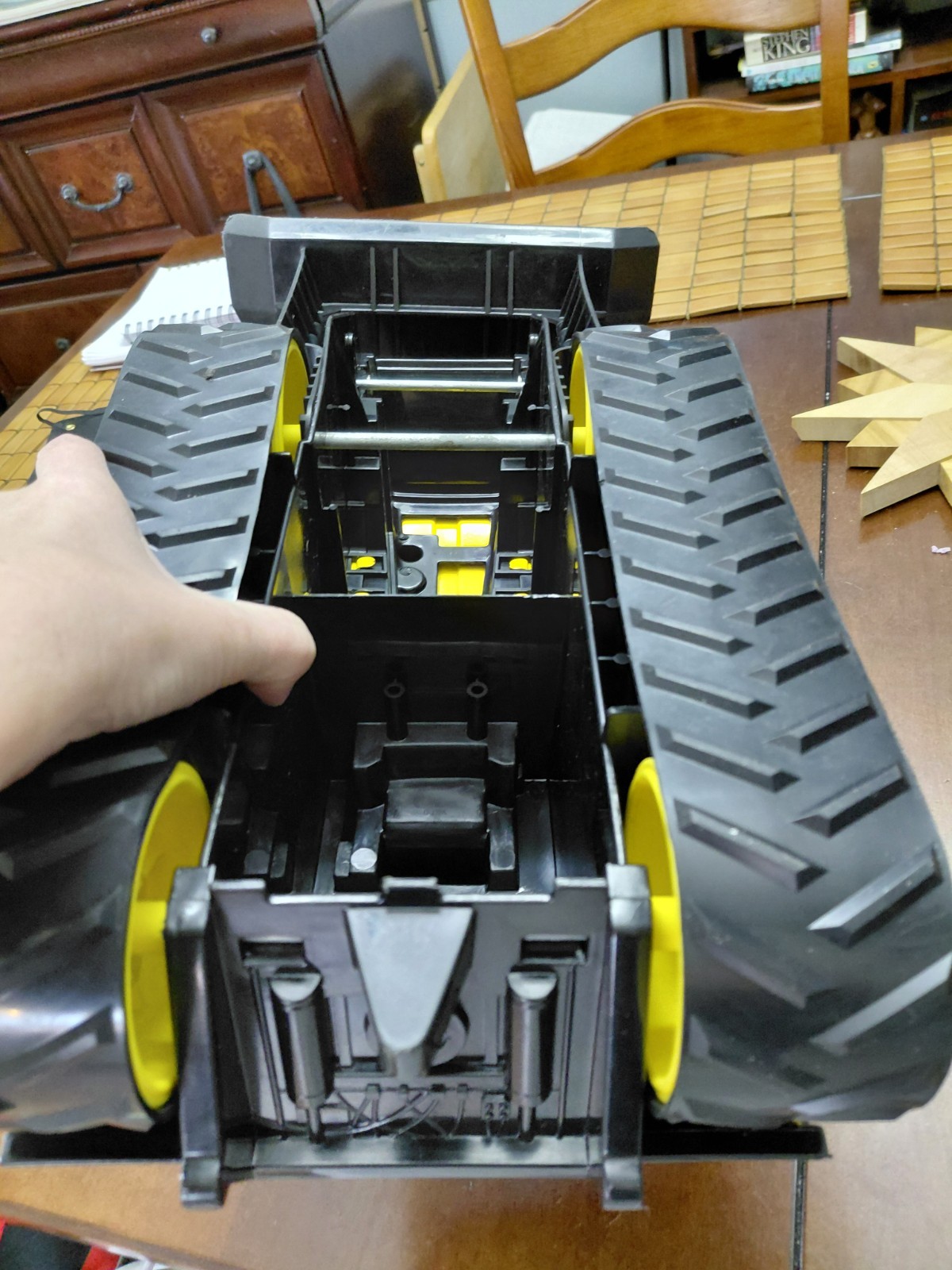 Vintage 1999 Tonka 738 Black And Yellow Bulldozer Metal And Plastic