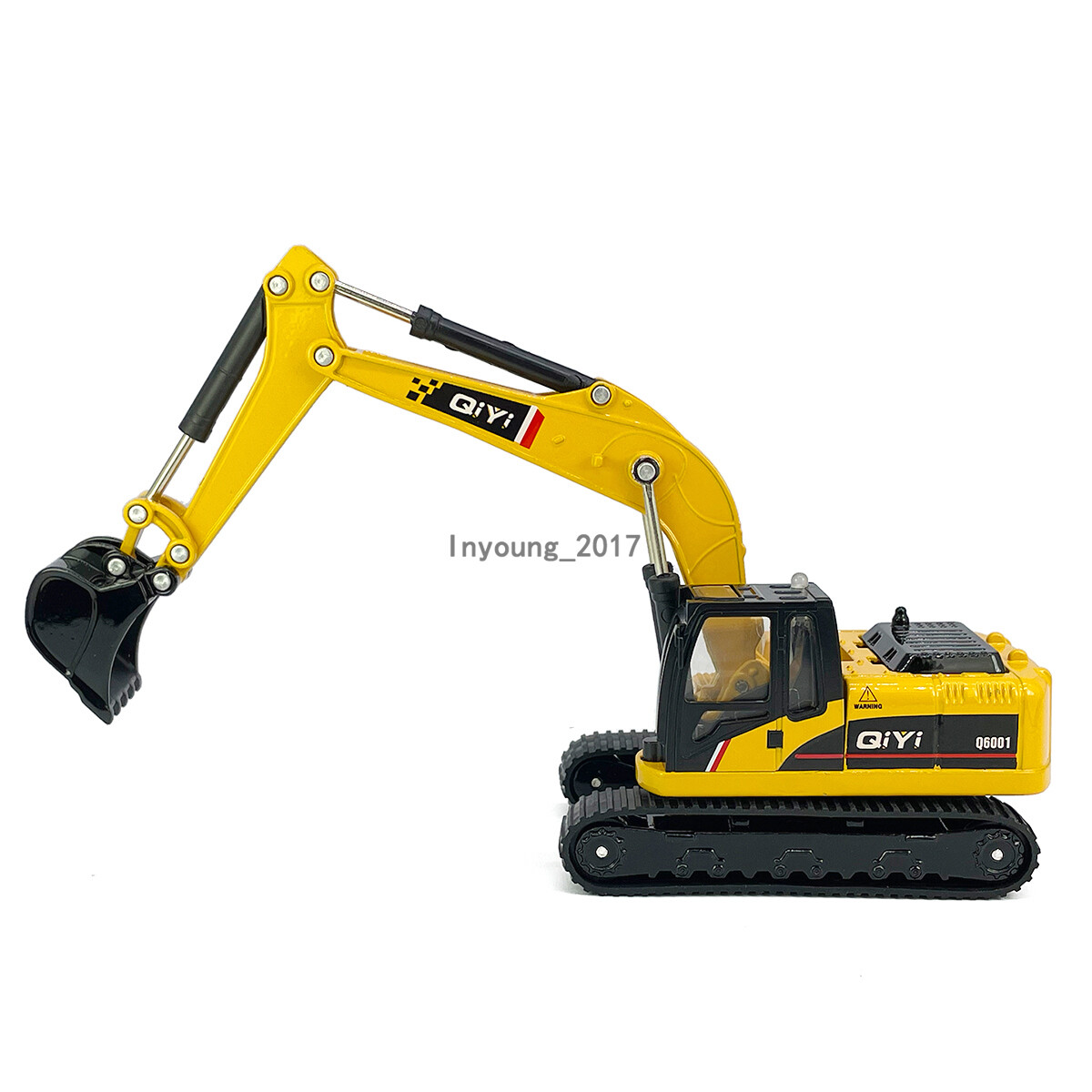 Excavator Toy Model Diecast Construction Equipment Toys with Light Sound Yellow