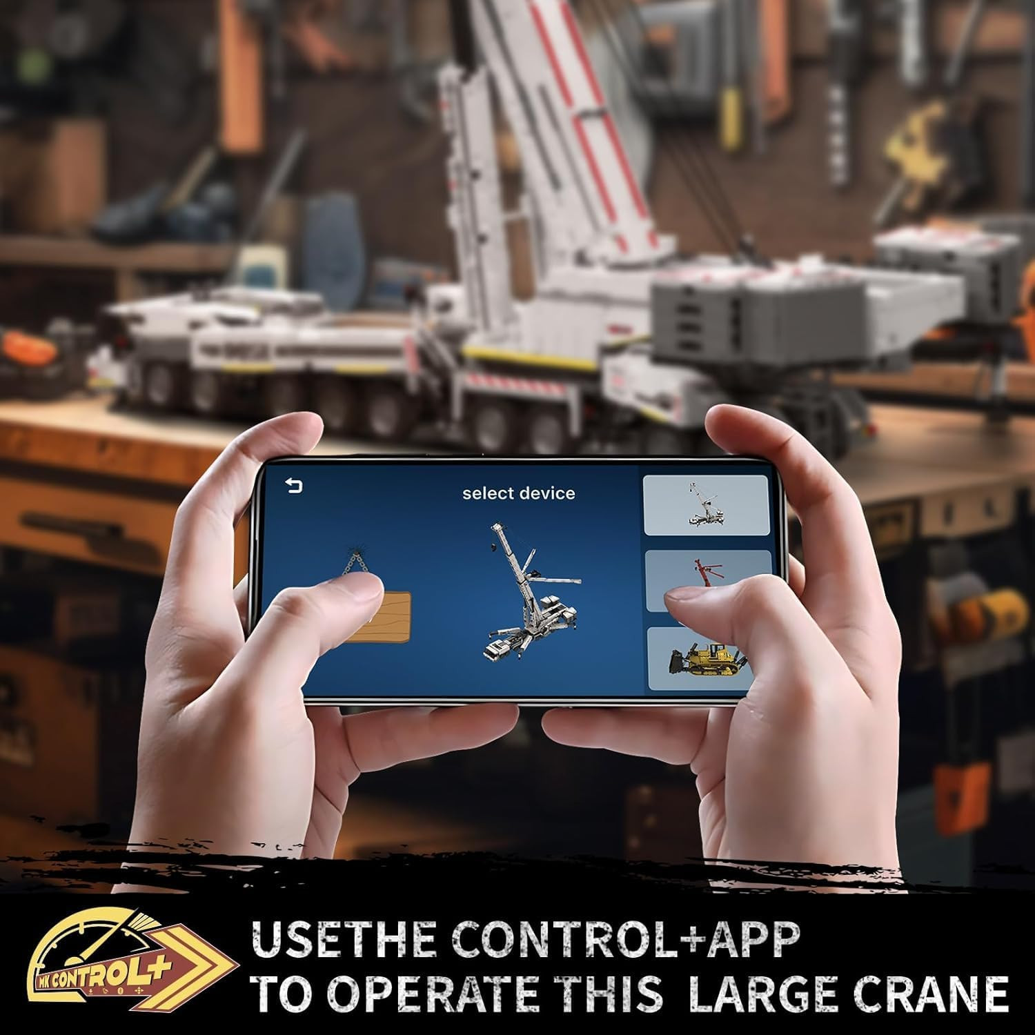 Heavy Crane Building Kit, 8506 Pieces Large Crane Truck Model Kit with 20 Motors