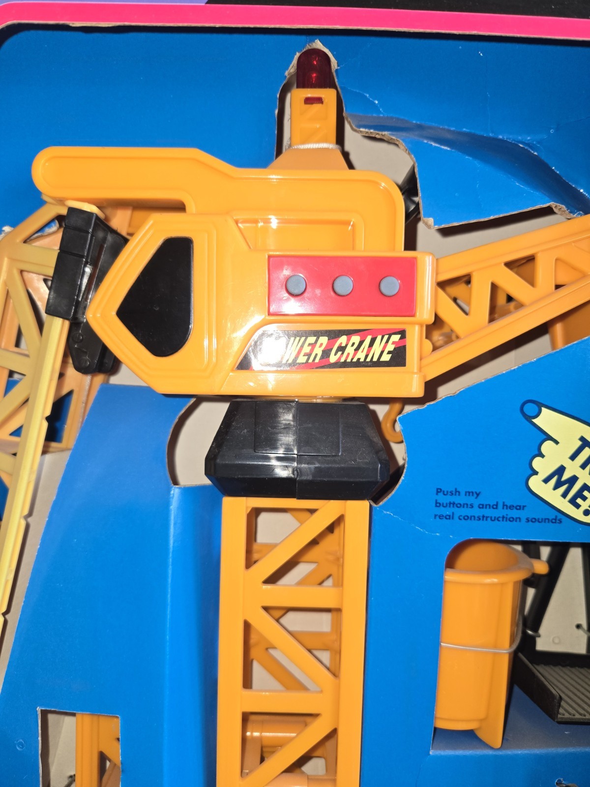 SUPERTOYS HEAVY DUTY TOWER CRANE #3321-T Vintage (1998) new in box B-OPERATED