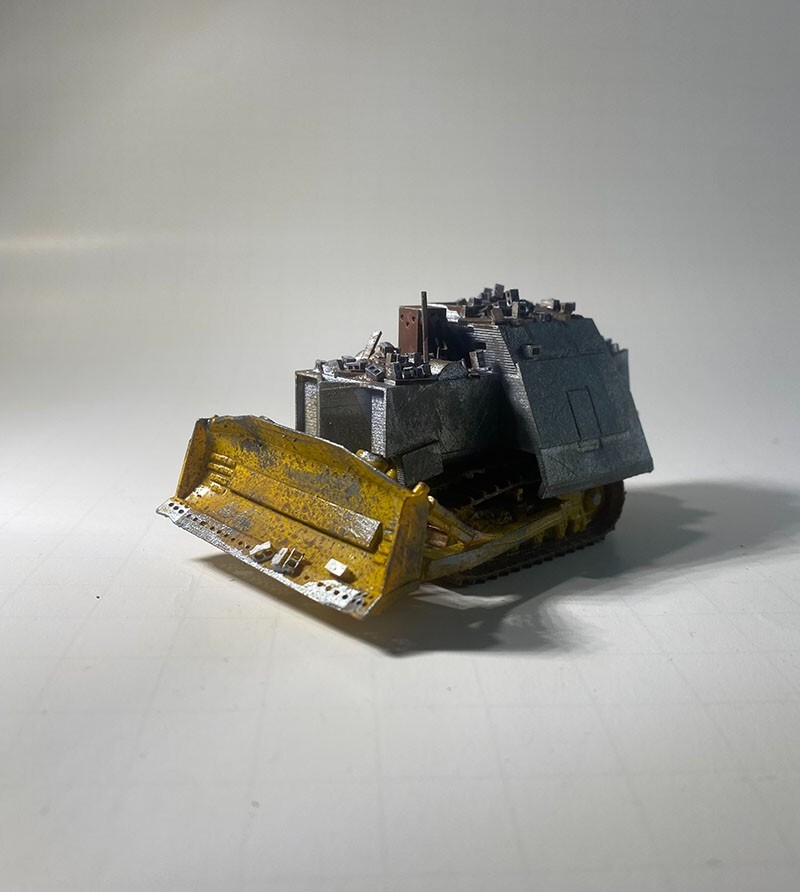 Komatsu D355A dozer rubble Killdozer hotwheels scale *NEW MORE ACCURATE MODEL**