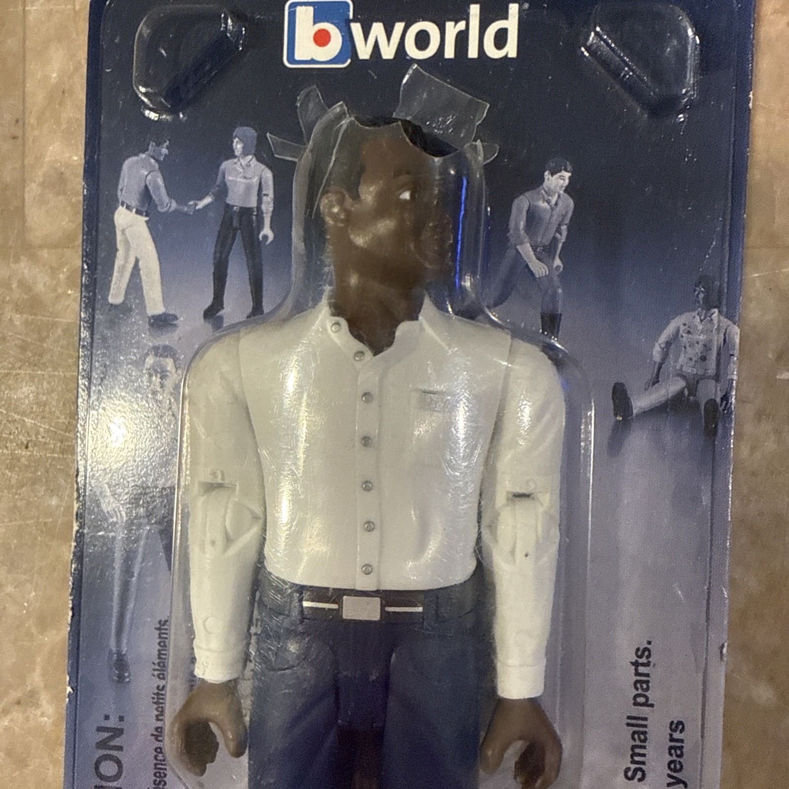 Bruder #60004 Man with Dark Skin and Dark Blue Jeans – NEW (Damaged Packaging)