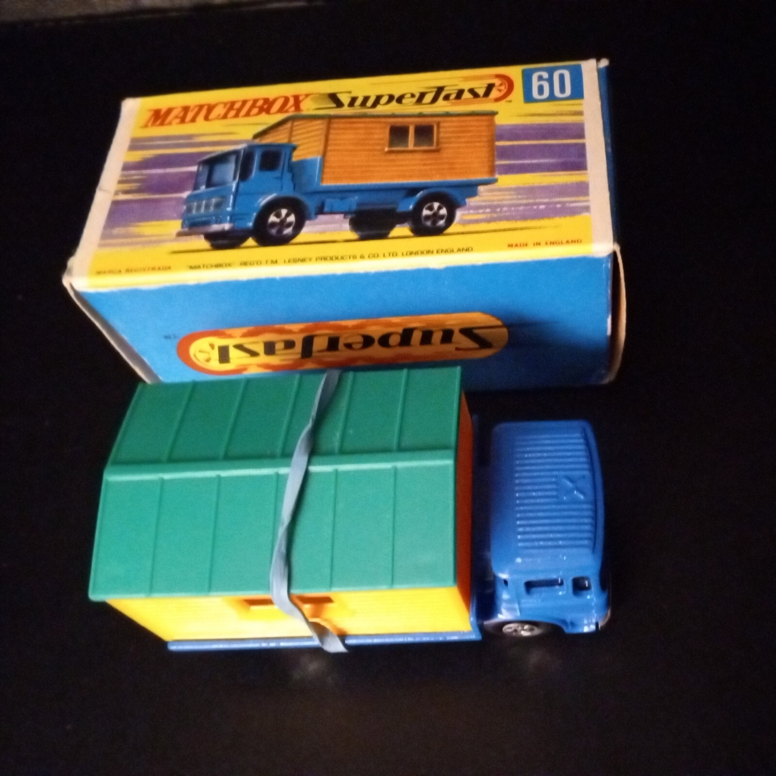Matchbox Superfast #60 Office Site Truck « Rare Twin Rivet » In Orig G Box « Mint »