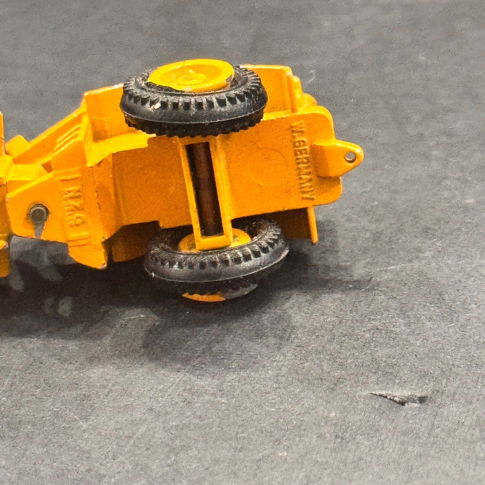 Vintage V215 Front Loader Yellow Diecast Construction Toy Made in W Germany N2G