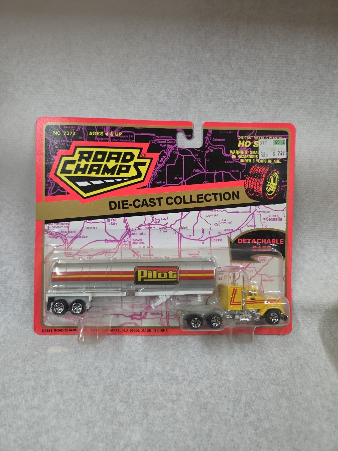 Vintage 1993 Road Champs Pilot Tanker Truck Die-Cast HO Scale Kenworth Mack New