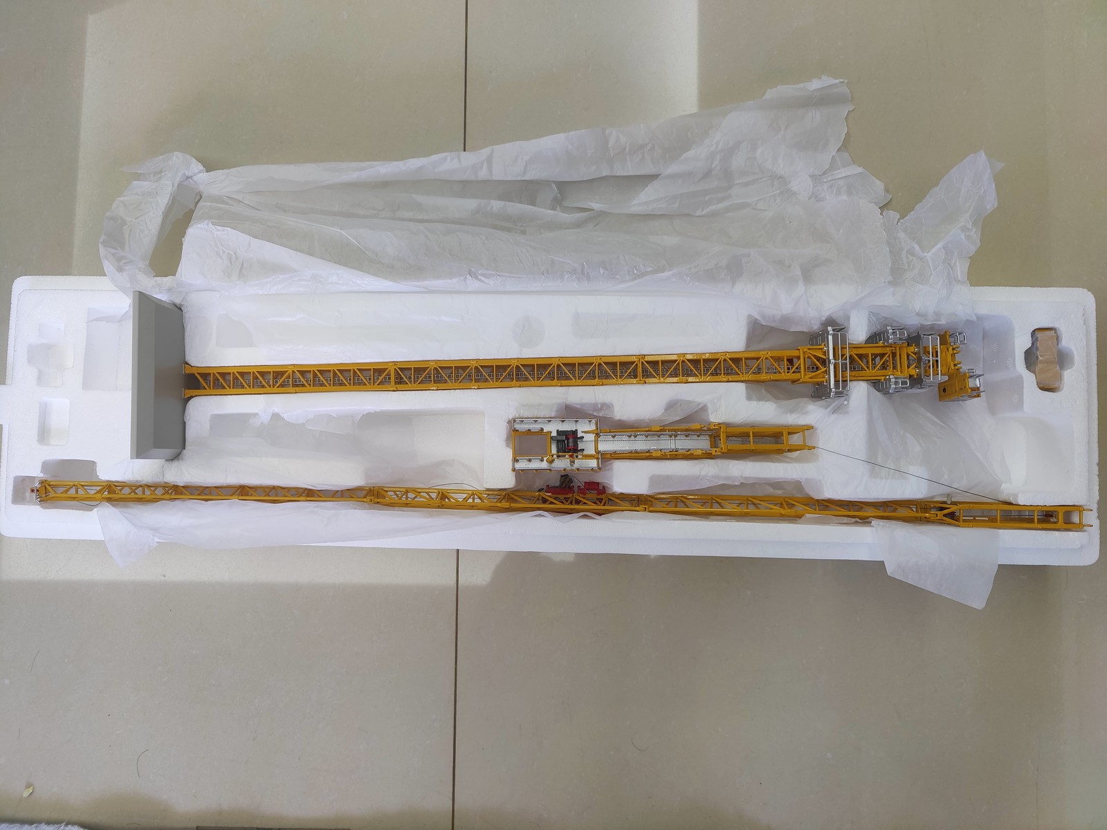 1:100 XCMG XGT360-20S1 Topless Tower Crane Constuction Equipment Diecast Model