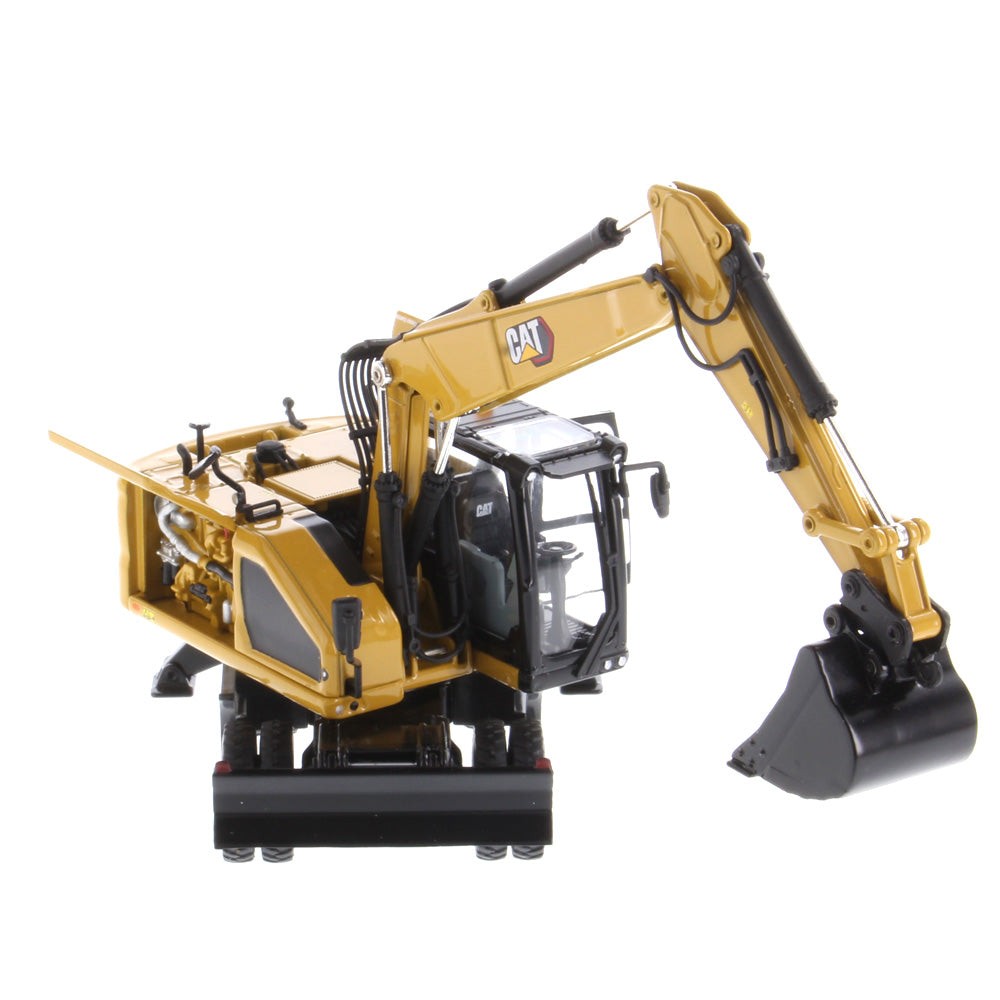 CAT Caterpillar M318 Wheeled Excavator Yellow 1:50 by Diecast Masters 85956