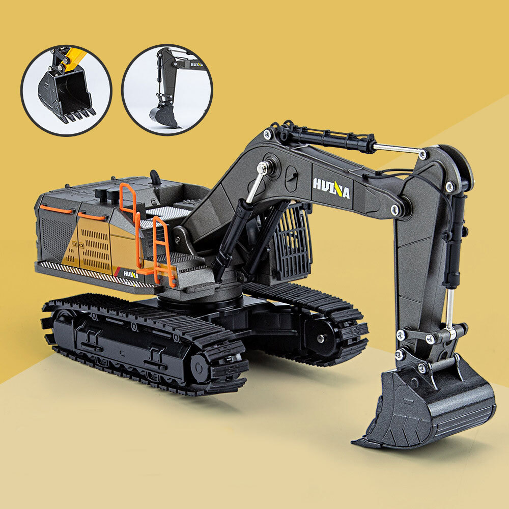 1:50 Excavator Truck Toy Construction Vehicle Diecast Metal Engineering Toys