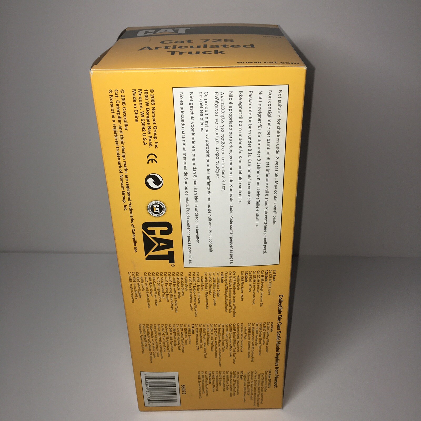 Caterpillar CAT 725 Articulated Truck 1:50 Scale NIB Sealed Mining Coal Norscot