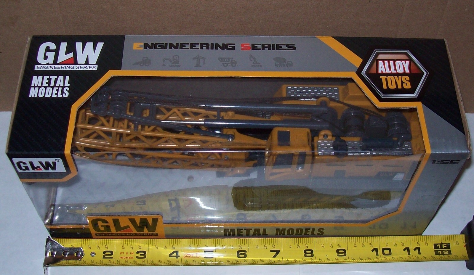 1:55 &lsquo;O&rsquo; Gauge Crawler Construction Crane by GLW Metal Models Engineering Series