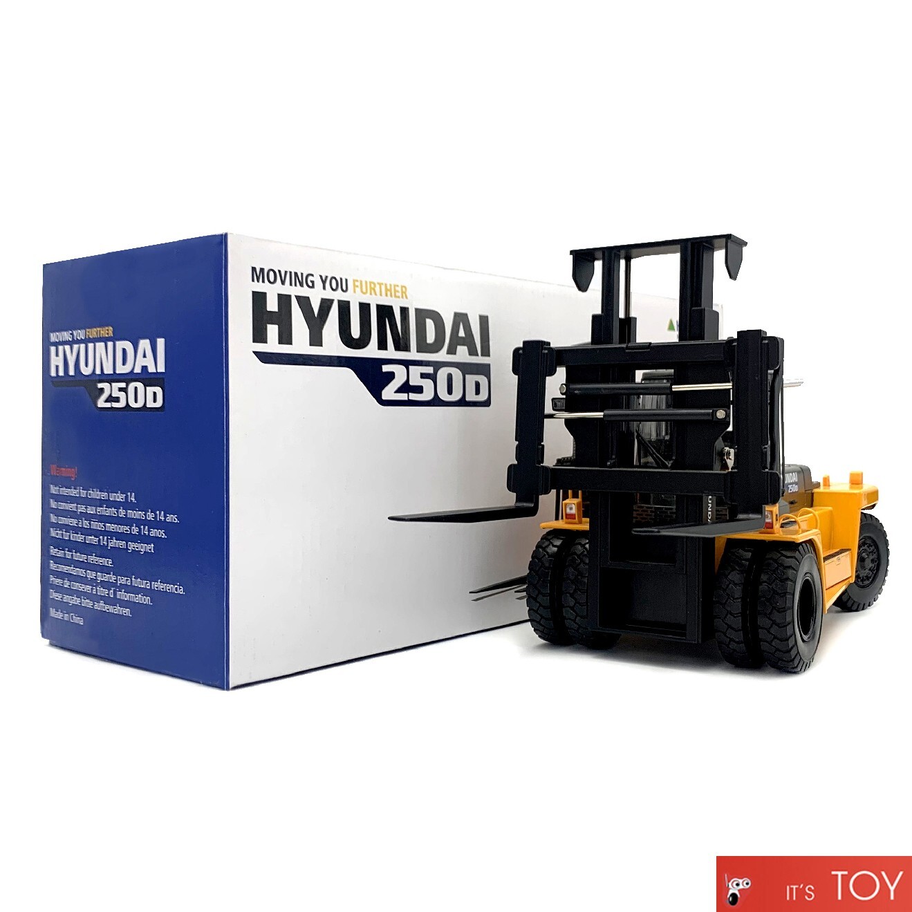 HYUNDAI 1/30 250D FORKLIFT TRUCK Die-cast Miniature Construction Vehicle Car set