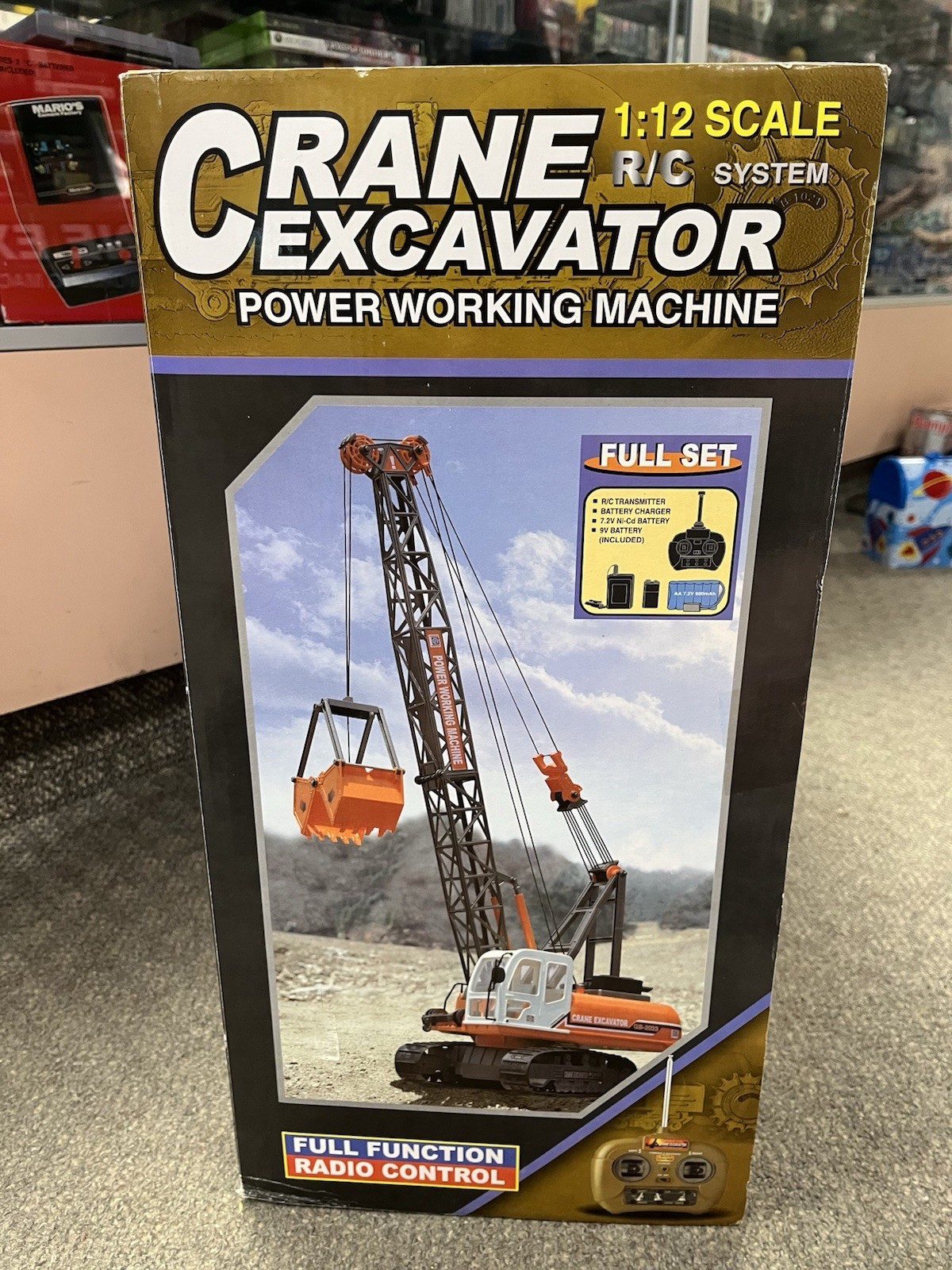 * GOLDEN BRIGHT 1/12 SCALE CRANE EXCAVATOR R/C SYSTEM POWER WORKING MACHINE *ST