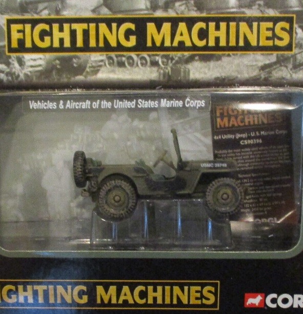 Corgi 20012 1:72 CS90396 4 x 4 Utility Jeep US Marine Corps Fighting Machines