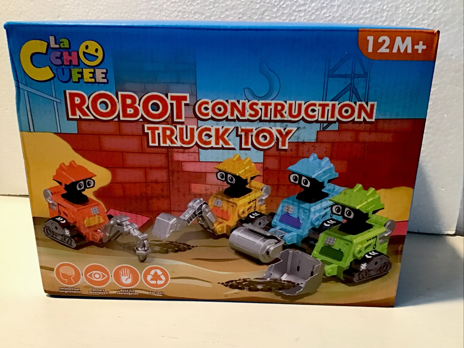 Robot Construction Truck Toy New 4 Inside Push And Go