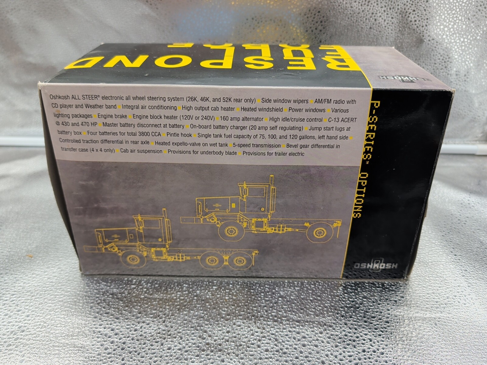 Twh 1/50, Oshkosh P- Series Snow Plow, Used! 2-axle Yellow Sw3004-y / 03004
