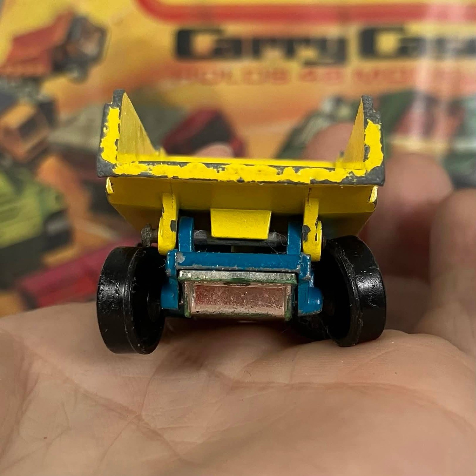 Matchbox Series No 48 Dumper Truck Lesney Made in England Blue Yellow Superfast