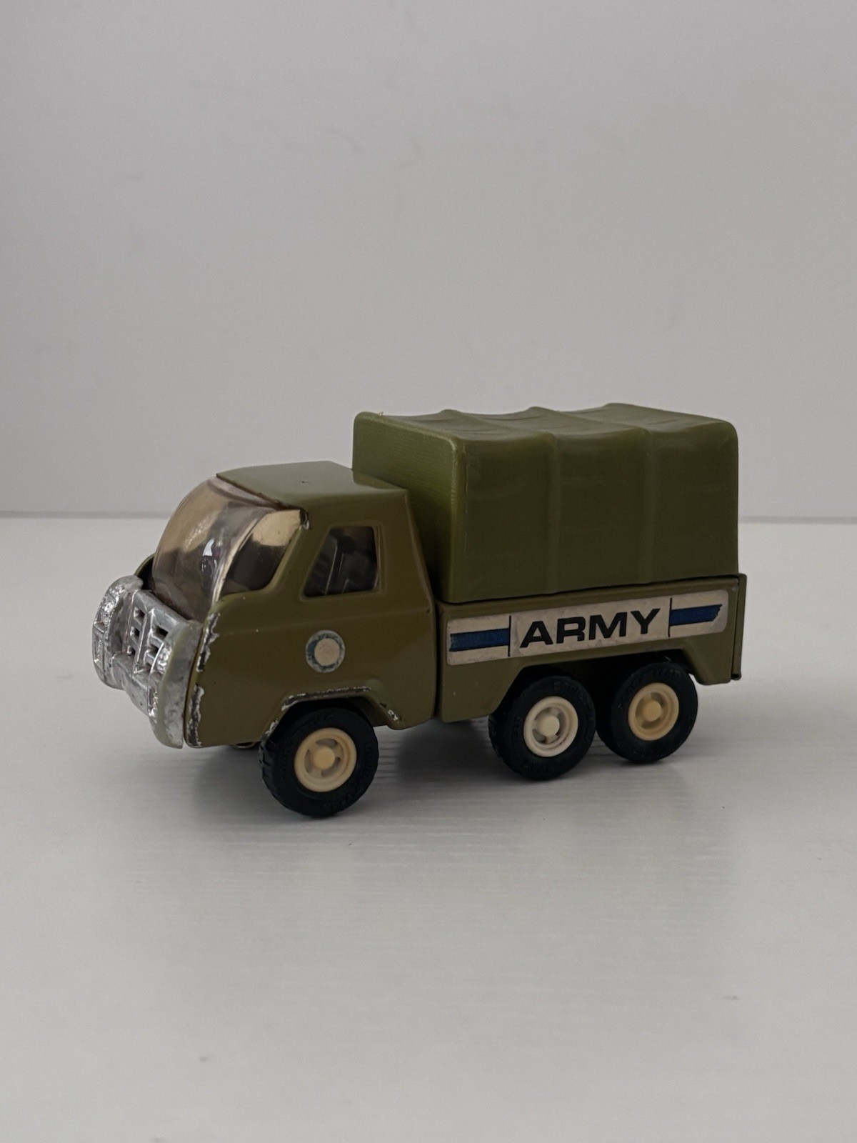 Vintage 1970s Buddy L Military Army Truck Hong Kong Toy Metal 5&Prime;