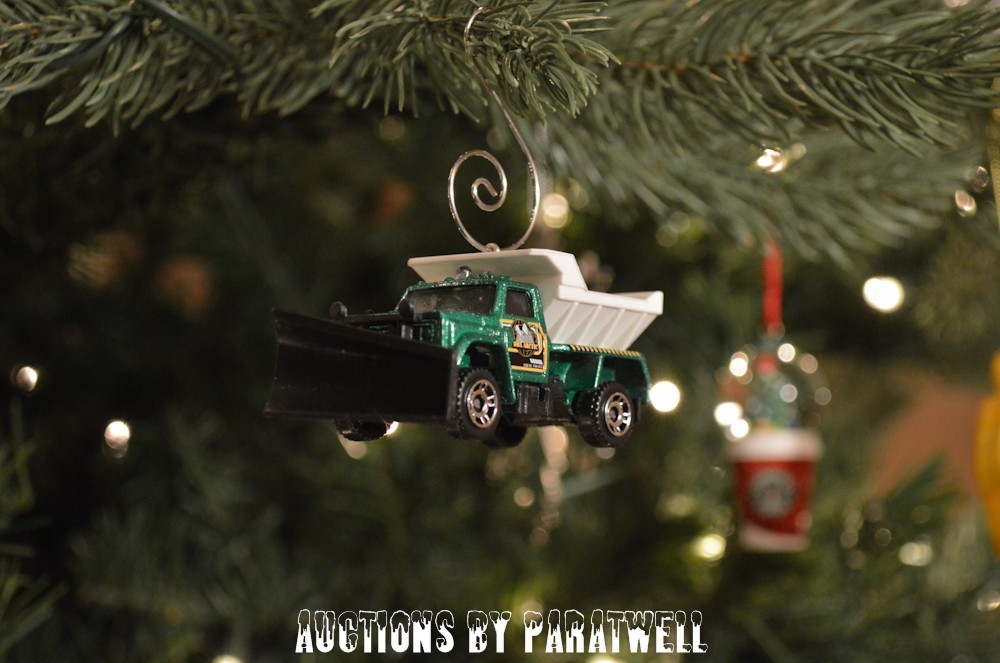 Highway Maintenance SnowPlow Salt Truck Custom Christmas Ornament 1/64 DOT MDOT