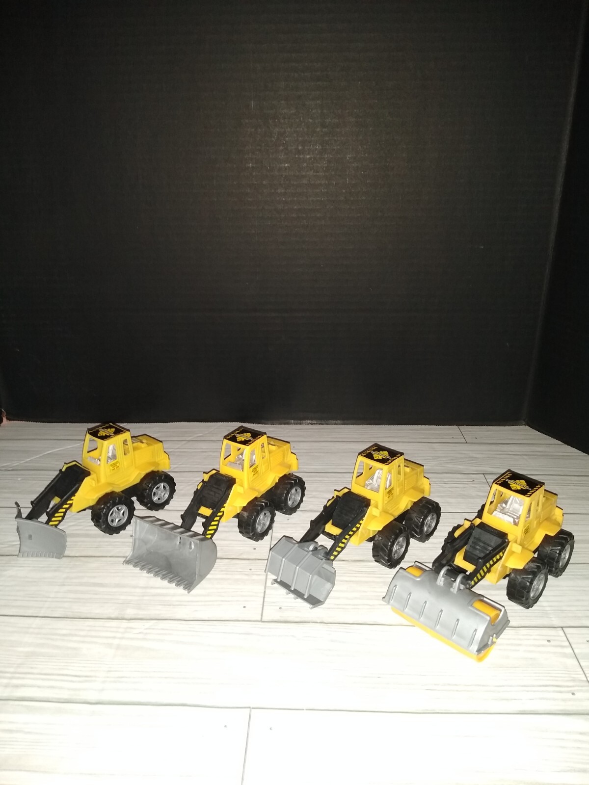 Construction Machinery Kids Plastic Toys Set Of 4 Vehicles