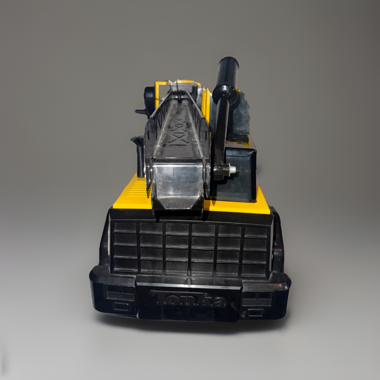 VTG Tonka Mighty 748 Mobile Excavator Truck Yellow Black Crane Construction Toy