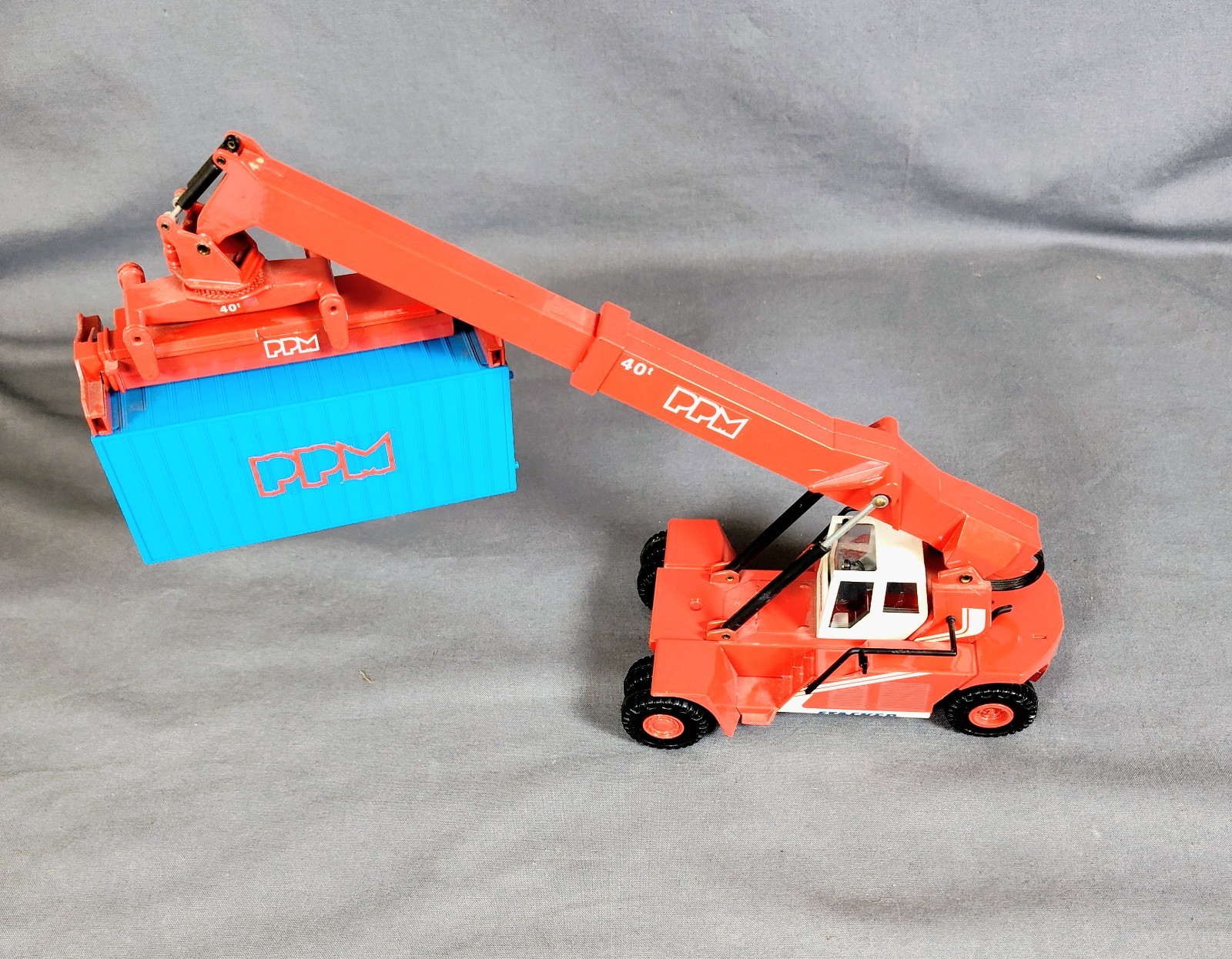 Rare Vintage Joal 169 PPM Super Stacker Container Crane Truck 1:50 Diecast Spain
