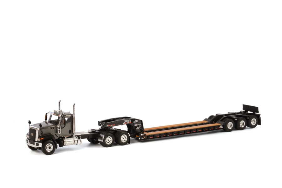WSI 39-1006 Caterpillar CT680 Truck w/ Rogers Lowboy Trailer « GREY/BLACK » 1/50