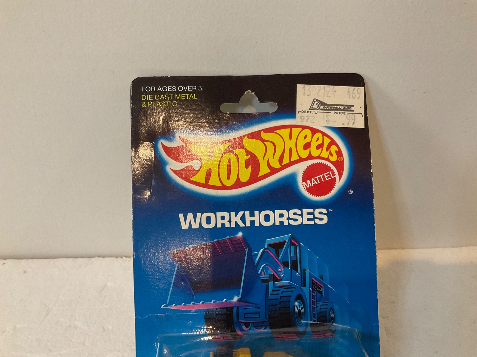 1986 Mattel Hot Wheels Workhorses, Road Roller. #3853. New. A9