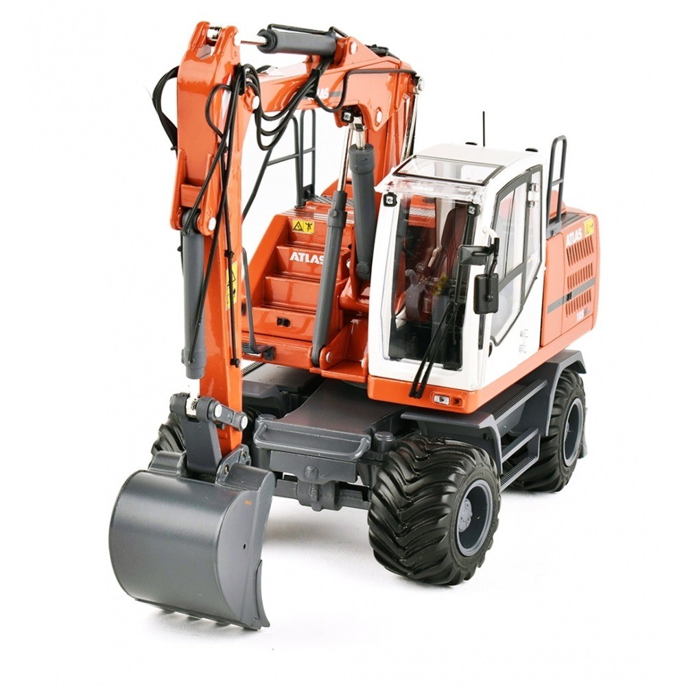 AT-COLLECTION – orange construction machine – ATLAS 185W with N tires…