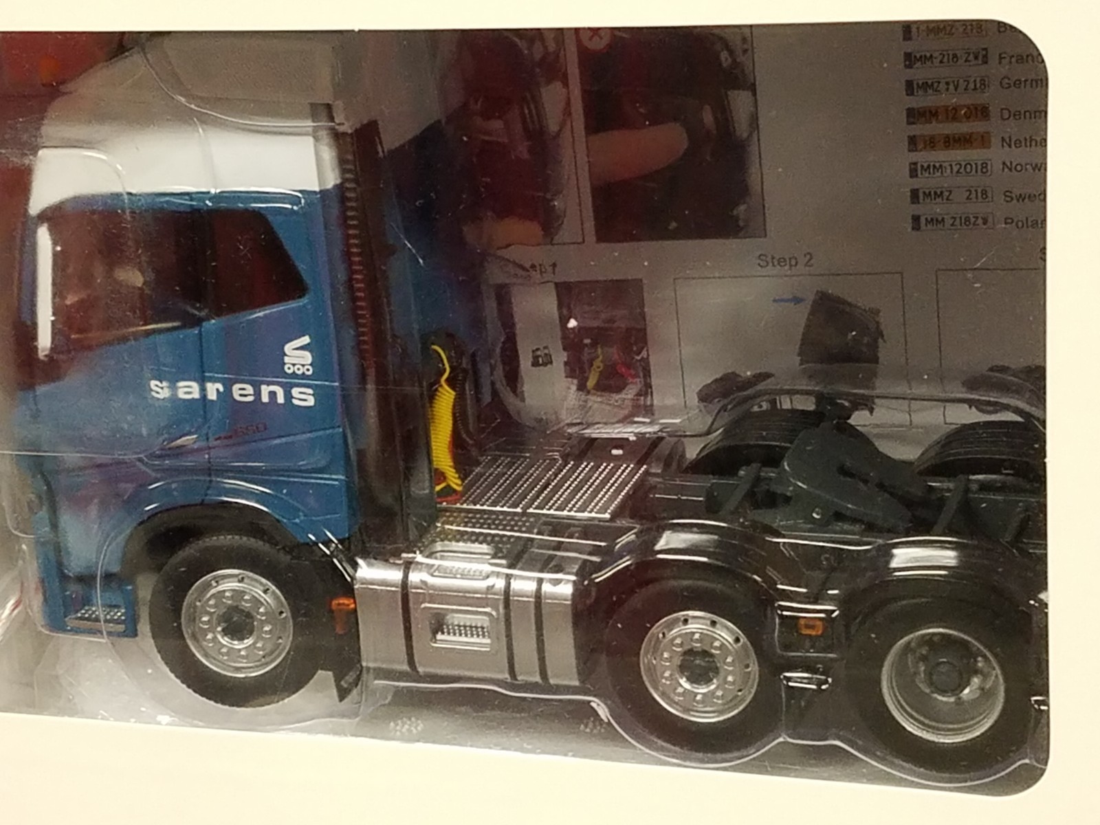 Large 1/32 scale SARENS Volvo FH16 6×2 Truck and Nooteboom Lowboy Trailer, MIB