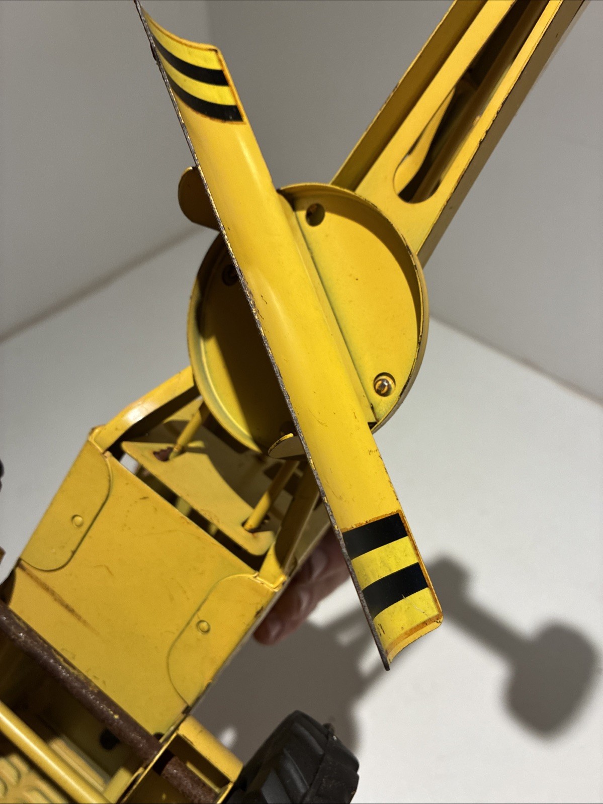Tonka Truck ROAD GRADER DIe Cast Steel 1950-60’s 17in. Long STEERING