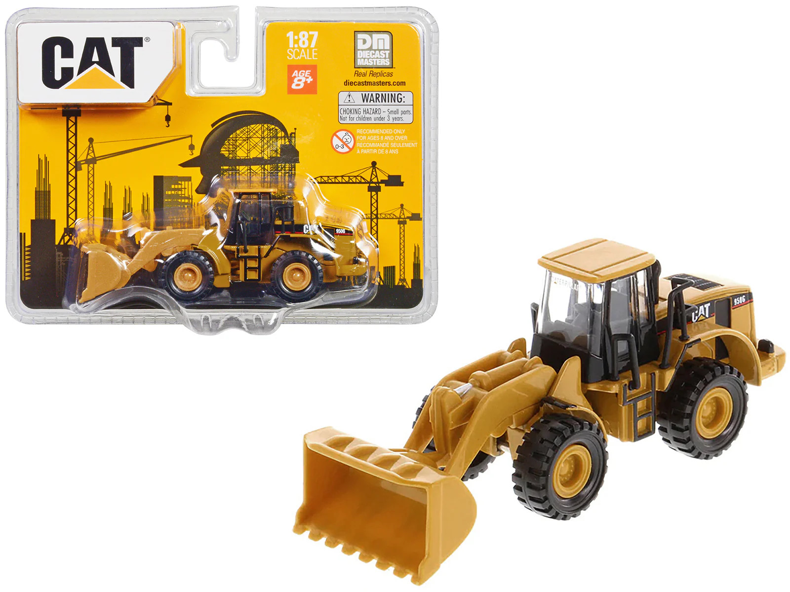 CAT Caterpillar 950G Series II Wheel Loader Yellow 1/87 (HO) Diecast Model by Di