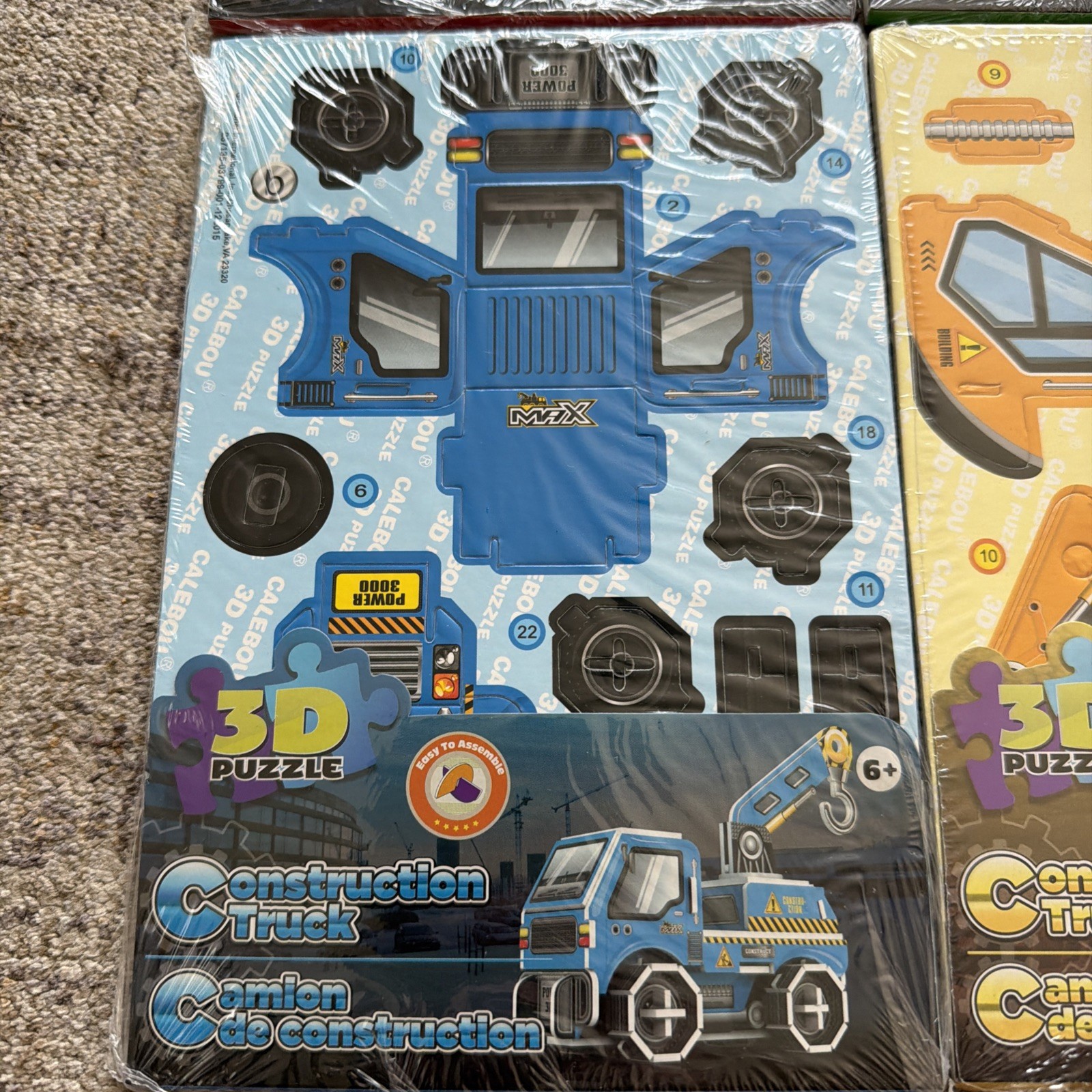 Lot Of 4 New Creative Kids 3D Puzzles Construction Trucks Greenbriar Toys Kit