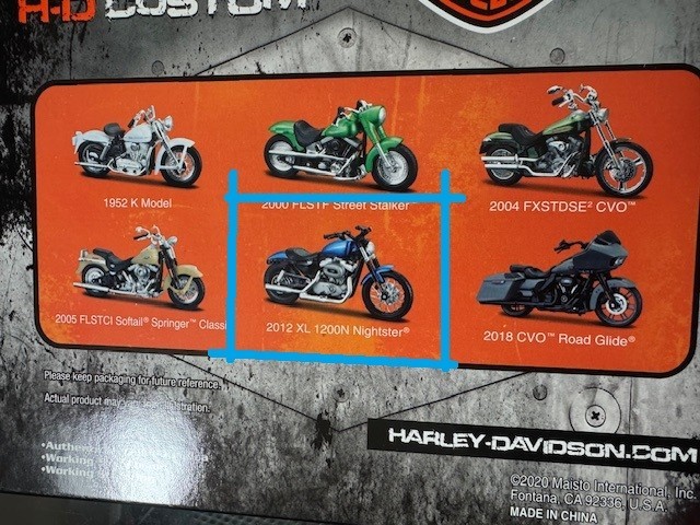 Maisto 1/18 HARLEY-DAVIDSON Motorcycles 2012 XL 1200N NIGHTSTER #3136037📌USA📌