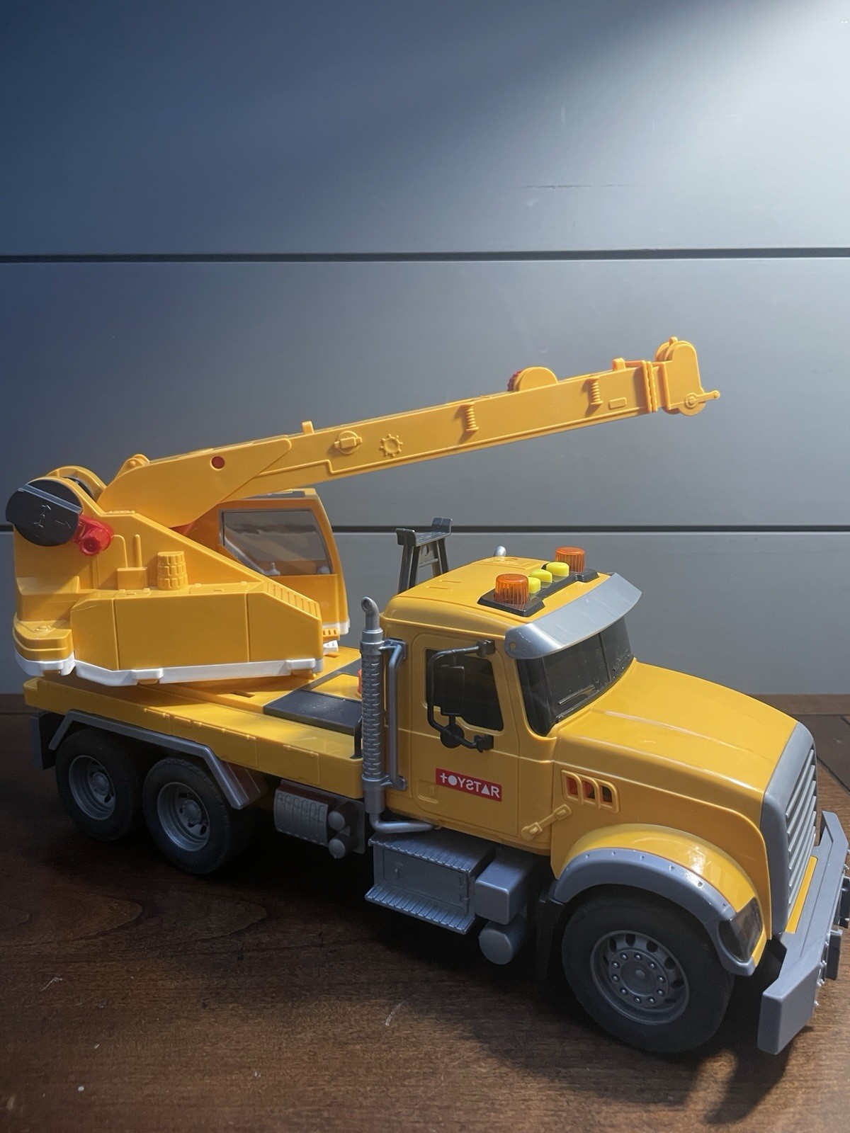 Crane Truck Toy Construction for Kids – Extendable Arm, Sounds, Lights!! FUN!