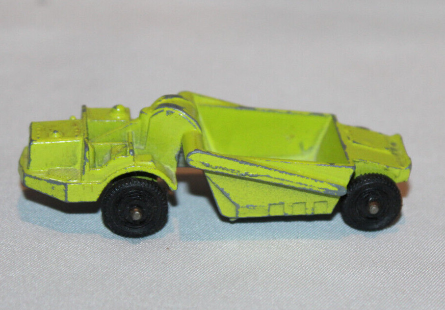 vintage Tootsietoy Earth Mover lime green USA