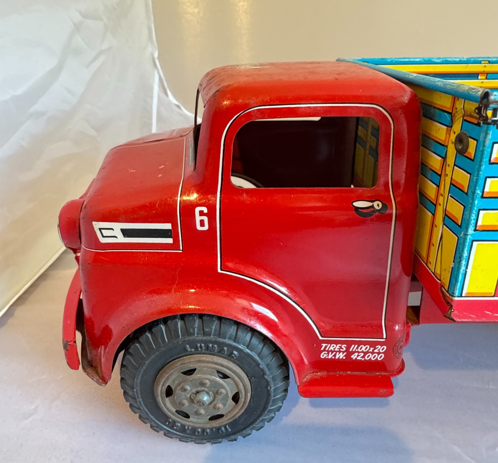 MARX LAZY DAY FARMS TIN PRESSED STEEL TOY TRUCK – 1 Owner – Very Clean