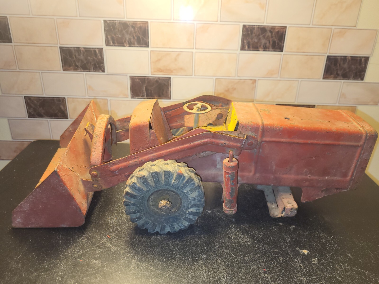 1952 Nylint Pressed Steel Hough Payloader Rare Early Piece With Condition Issues