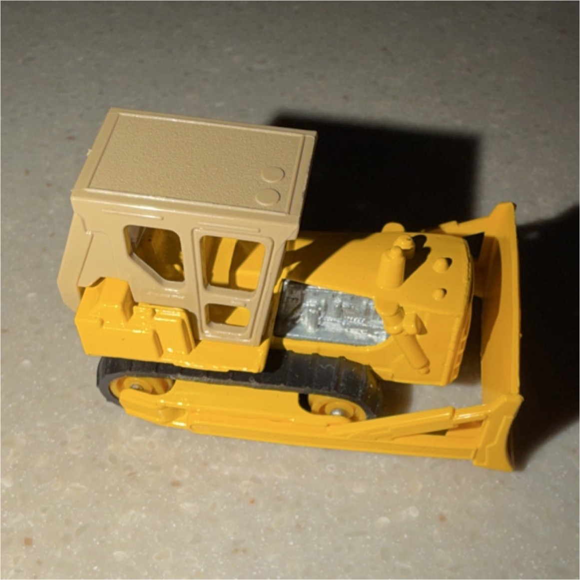 Lesney Caterpillar 1:64 Diecast Dozer Yellow Black 1979