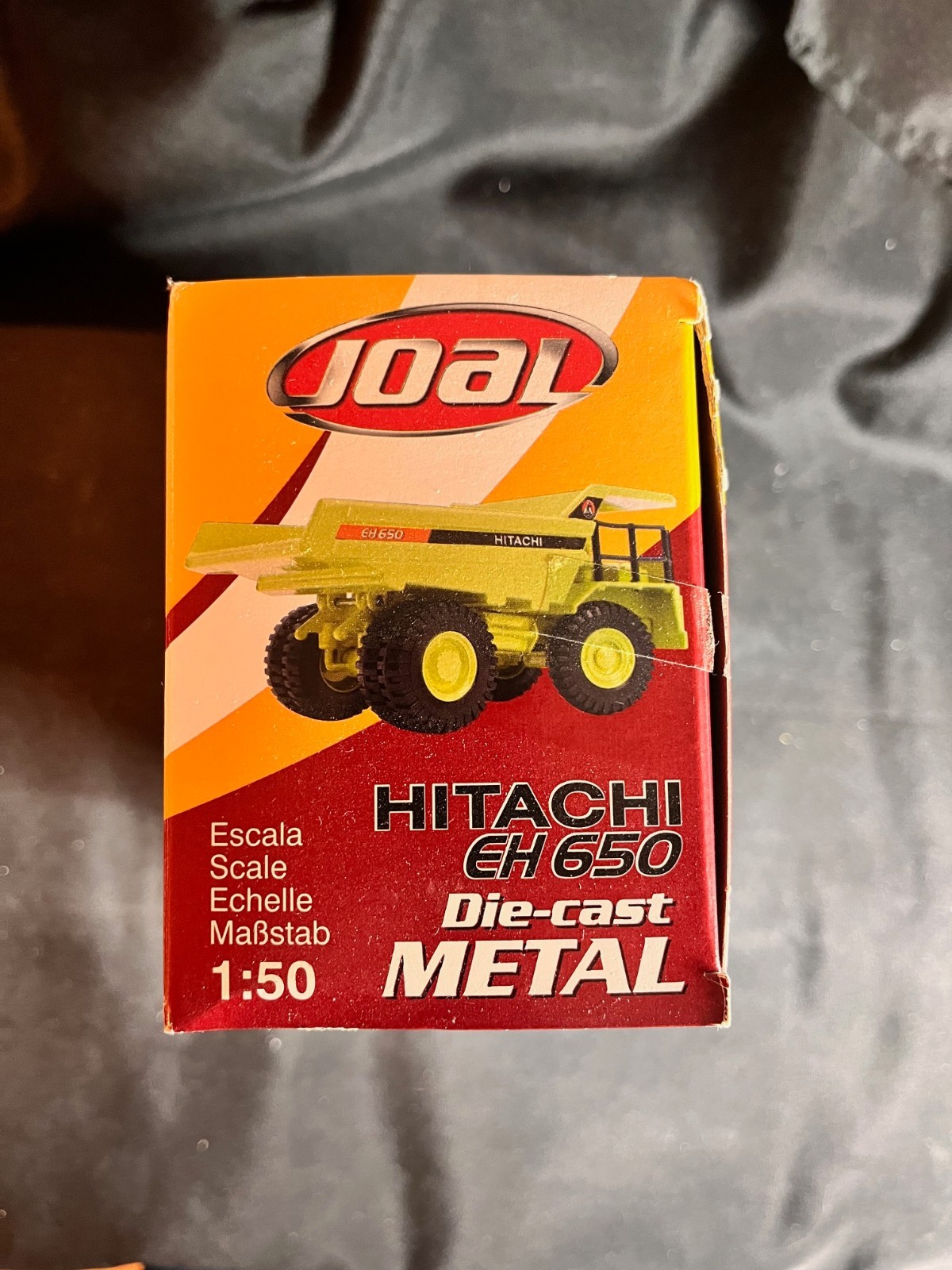 JOAL Hitachi EH 650 Dump Truck 1:50 Scale Light Green Box has price Sticker